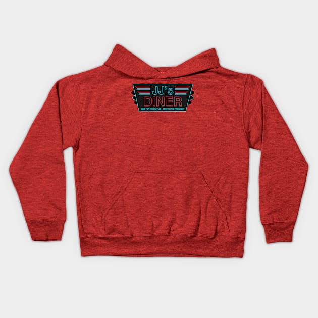 JJ's Diner - Parks and Recreation Kids Hoodie by sadsquatch